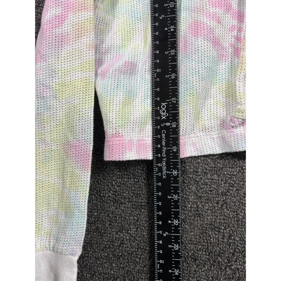 Pink by Victoria Secret Mesh Swim Coverup Hooded Womens Size S Tie Dye Multicolo - Picture 5 of 6